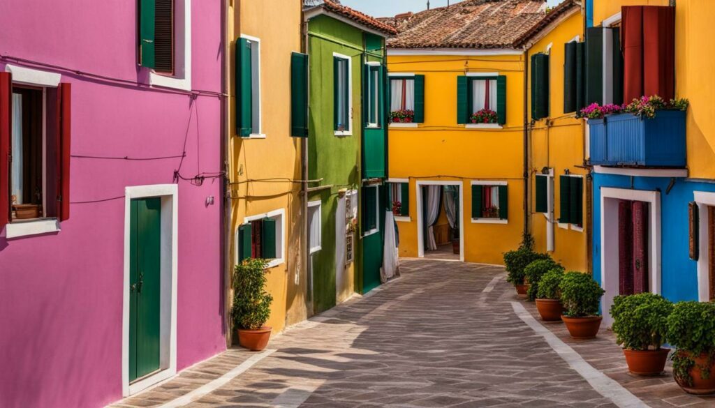 Exploring the vibrant streets of Burano